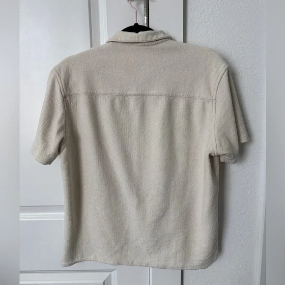 Zara Men's Beige Button Down Shirt - Picture 2 of 4